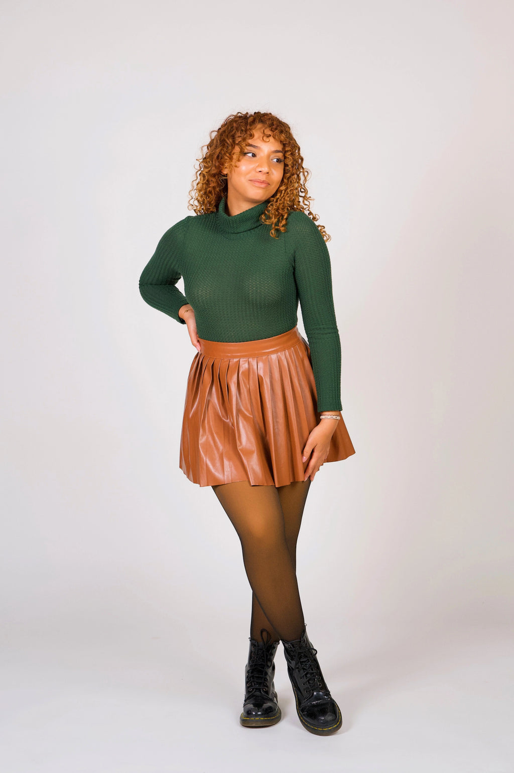 L’Authentique Collant Polaire Caramel